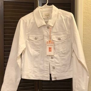 White jean jacket